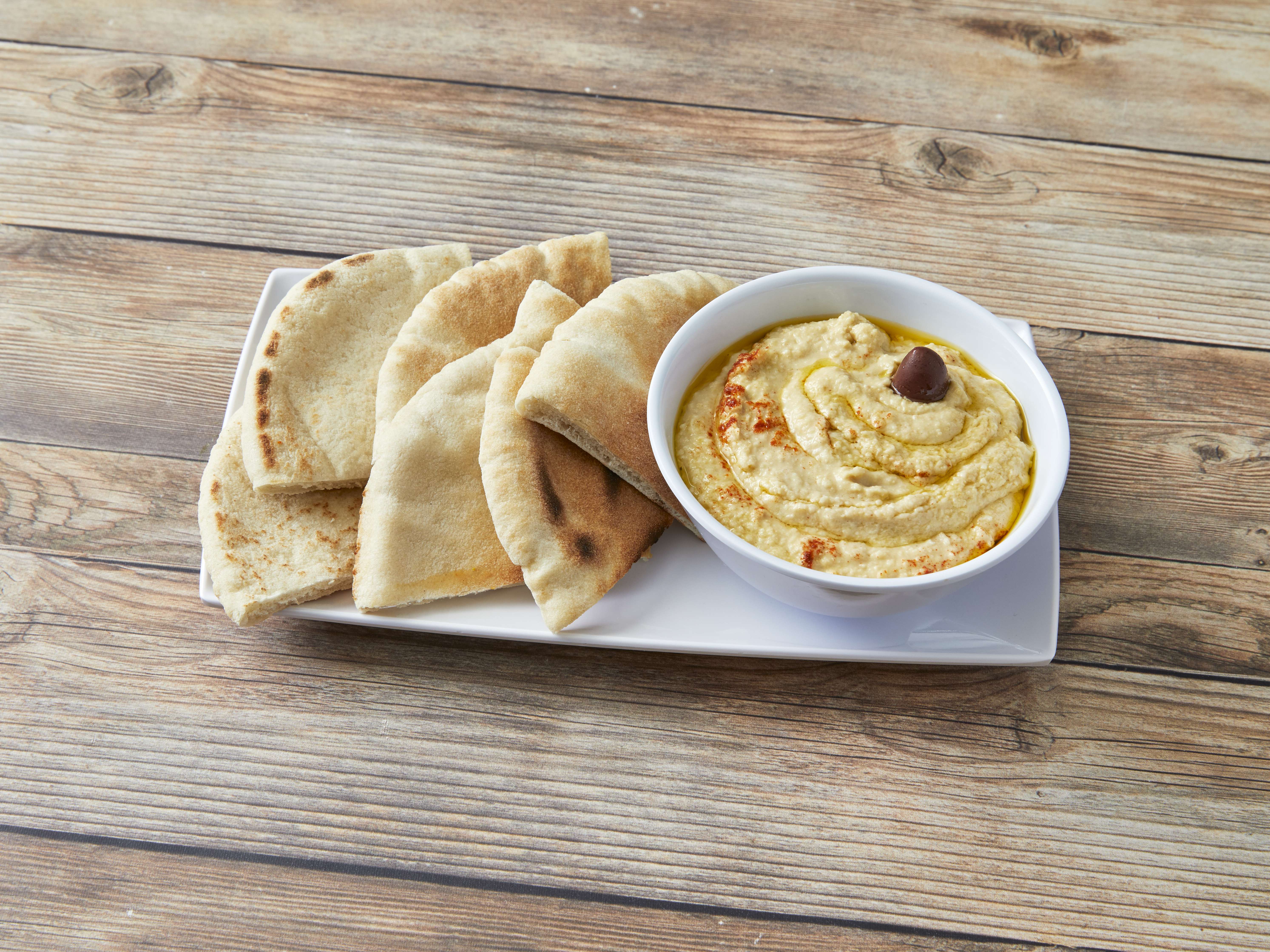Order Hummus and 2 Pitas food online from Larsa's Kitchen store, Elgin on bringmethat.com
