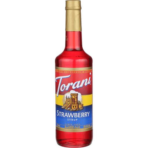 Order Torani Strawberry Syrup (750 ML) 3527 food online from BevMo! store, Milpitas on bringmethat.com