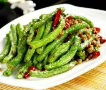Order V2. Vegetarian String Beans 干煸四季豆 food online from Chef Jiang store, Farmington on bringmethat.com