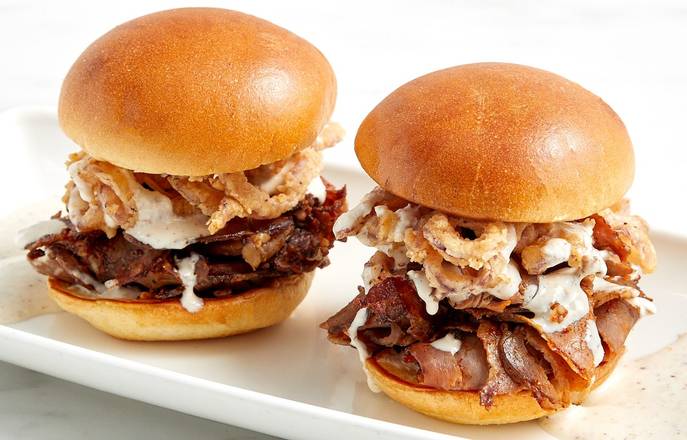 Order Prime Rib Sliders food online from Firebirds Wood Fired Grill store, Miamisburg on bringmethat.com