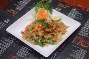 Order 40. Drunken Noodles food online from Miko Thai Kitchen store, Hudson on bringmethat.com