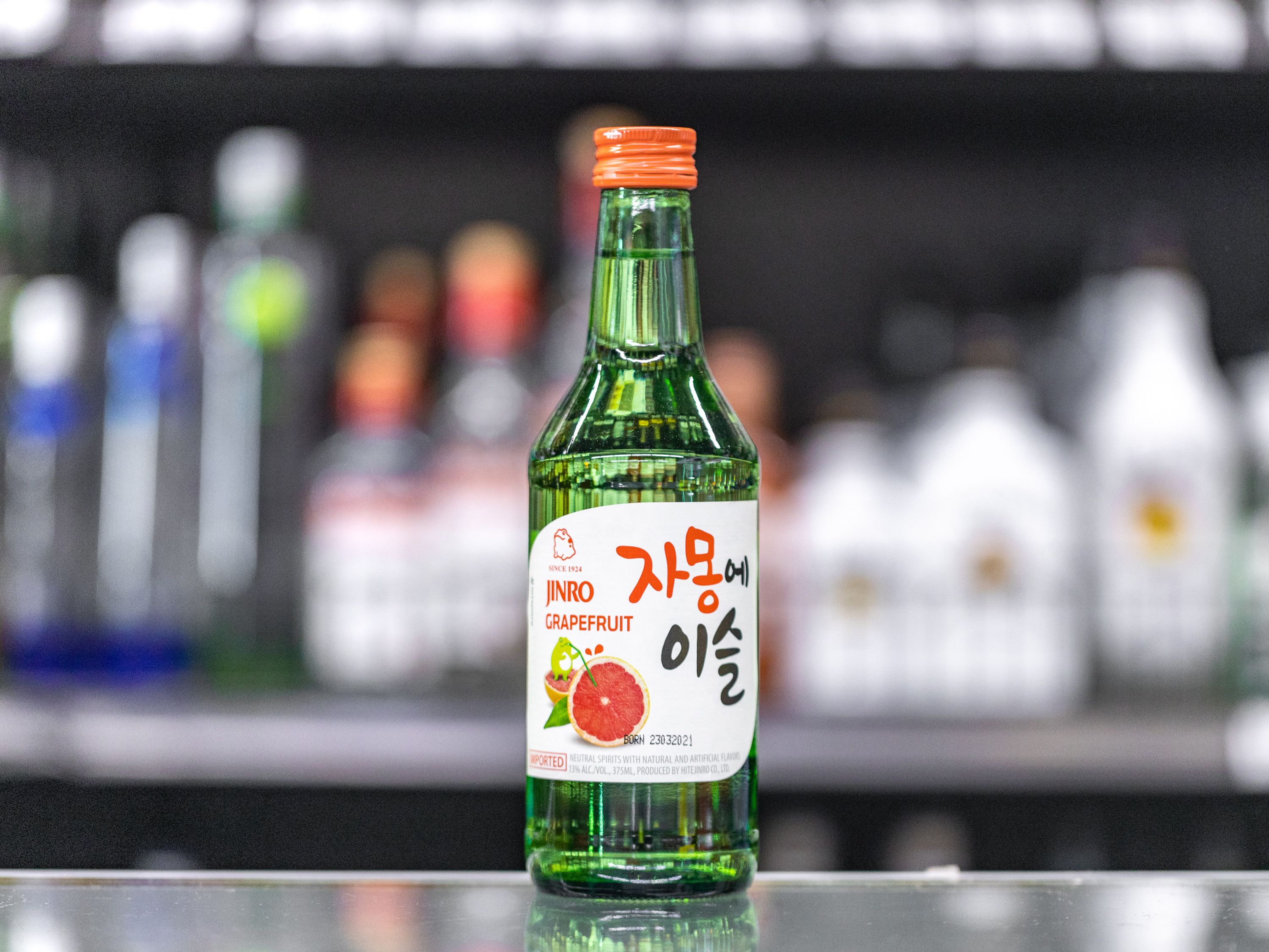 Order 360 ml. jinro Grapefruit Korean So Ju food online from Eagle Liquor Beer & Wine Market store, Los Angeles on bringmethat.com