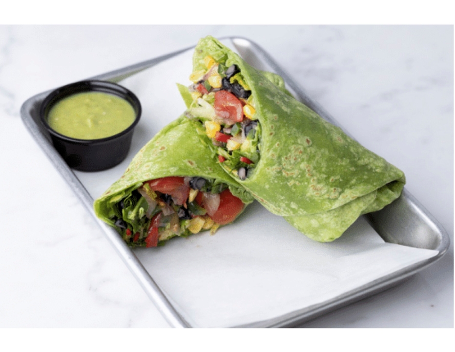 Order Straight Veggie Wrap food online from Hilltop Coffee + Kitchen store, Los Angeles on bringmethat.com
