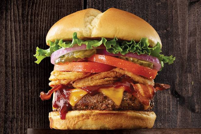 Order BBQ Tangler Burger food online from Perkins Restaurant & Bakery store, Idaho Falls on bringmethat.com