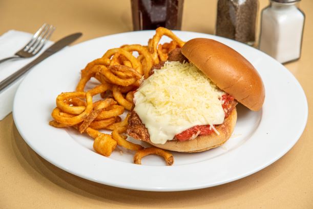 Order Chicken Parmesan Sandwich food online from Newport Creamery store, Providence on bringmethat.com
