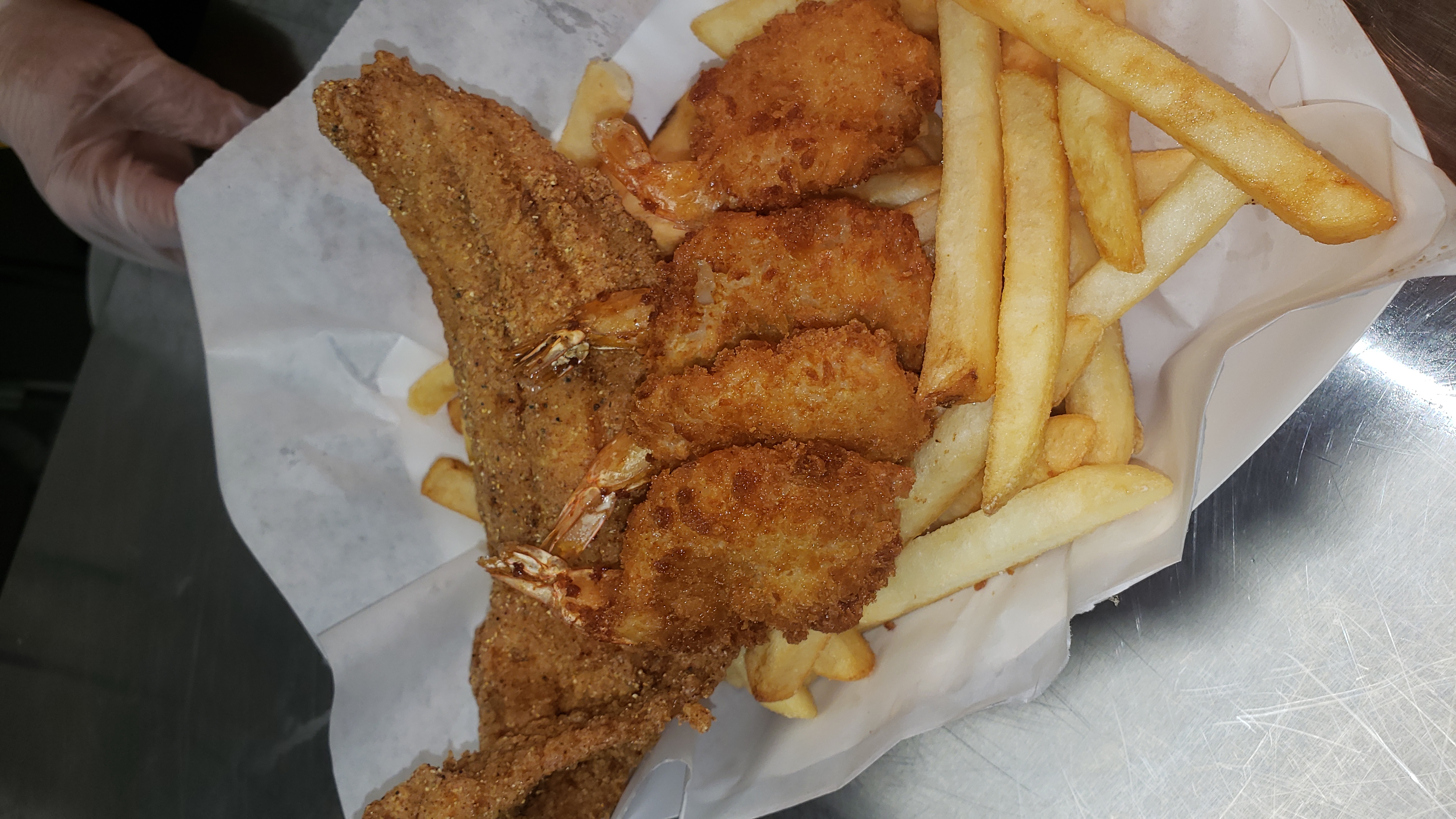 Order Seafood Basket food online from Boonie Mac Shack store, Zion on bringmethat.com