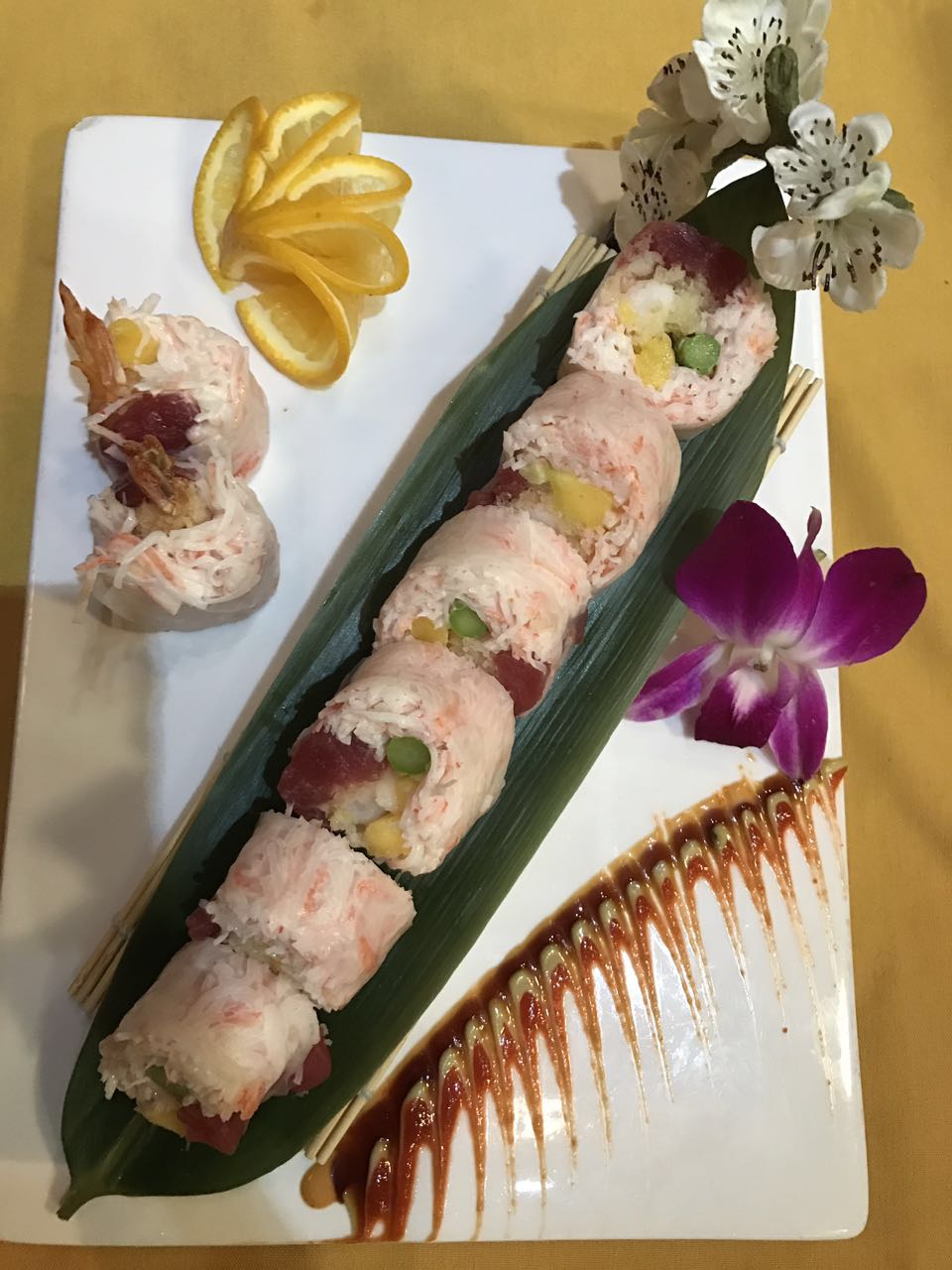 Order Hula Special Roll food online from Ooka Asian Cuisine store, Broomfield on bringmethat.com