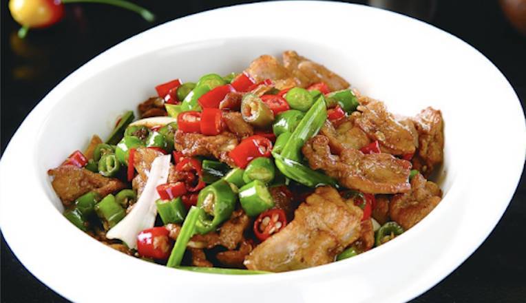 Order 405. Sliced Pork Hunan Style 湖南肉片 food online from Mandarin House store, Portland on bringmethat.com