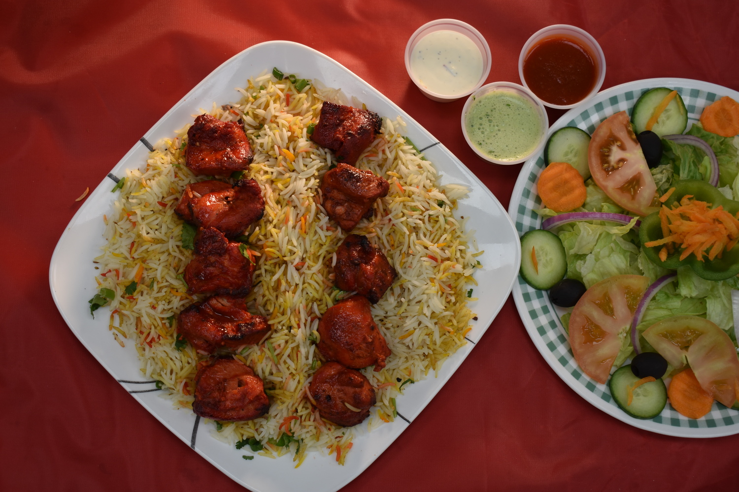 Order 1. Chicken Tikka Lunch Plater food online from Peshawri Kebab store, Waltham on bringmethat.com