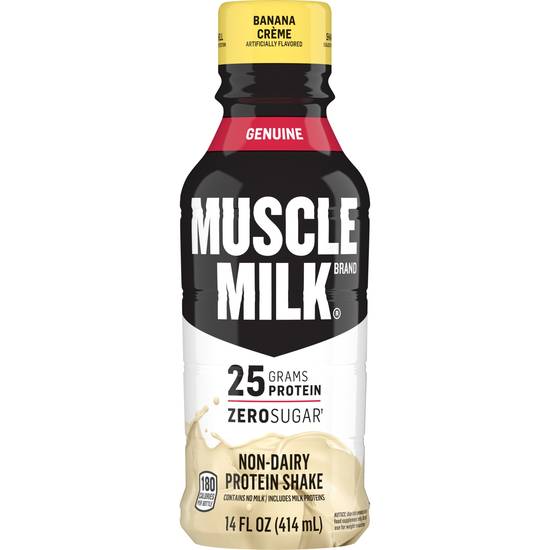 Order Muscle Milk Genuine Banana Creme Non Dairy Protein Shake food online from Deerings Market store, Traverse City on bringmethat.com