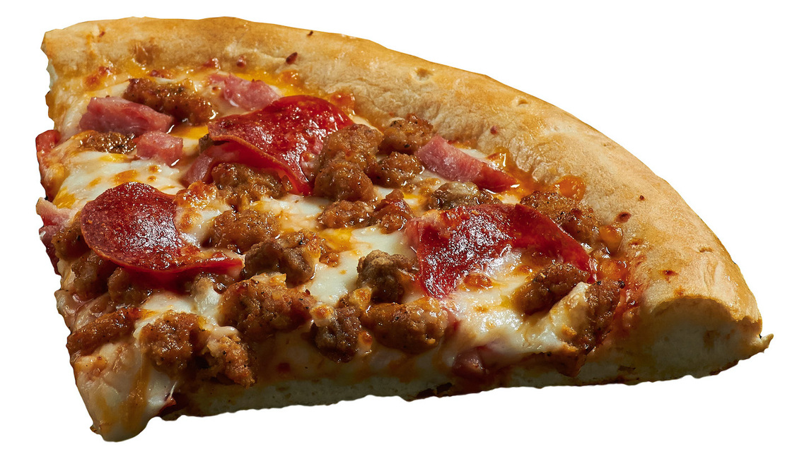 Order 5-Meat Pizza Slice food online from Chevron Extramile store, Cameron Park on bringmethat.com