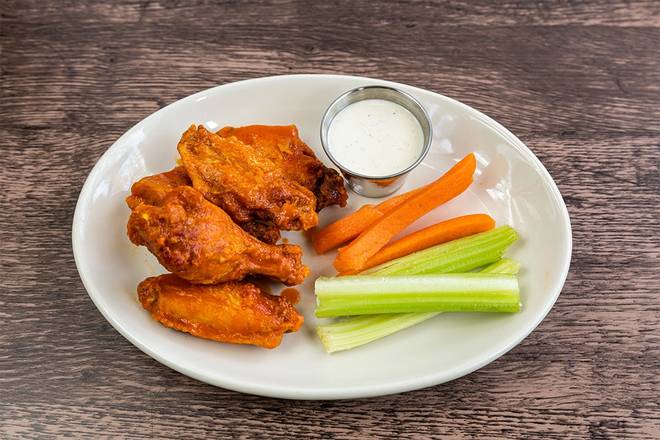 Order Killer Buffalo Wings - 5 Wings food online from Wood Ranch BBQ & Grill store, Camarillo on bringmethat.com