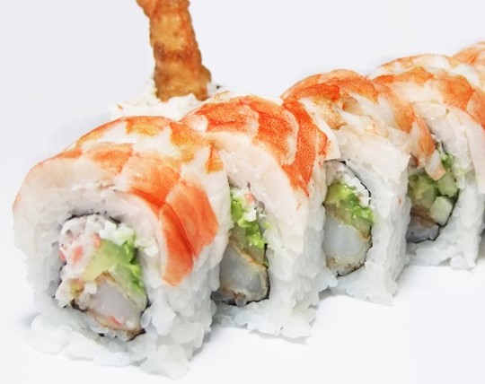 Order Ramen with Tiger Roll food online from Kiraku Ramen & Sushi store, Gardena on bringmethat.com
