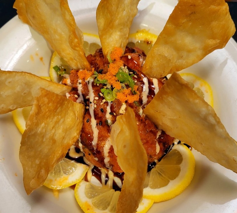 Order Spicy Tuna Chips food online from Hon Sushi store, Corona on bringmethat.com