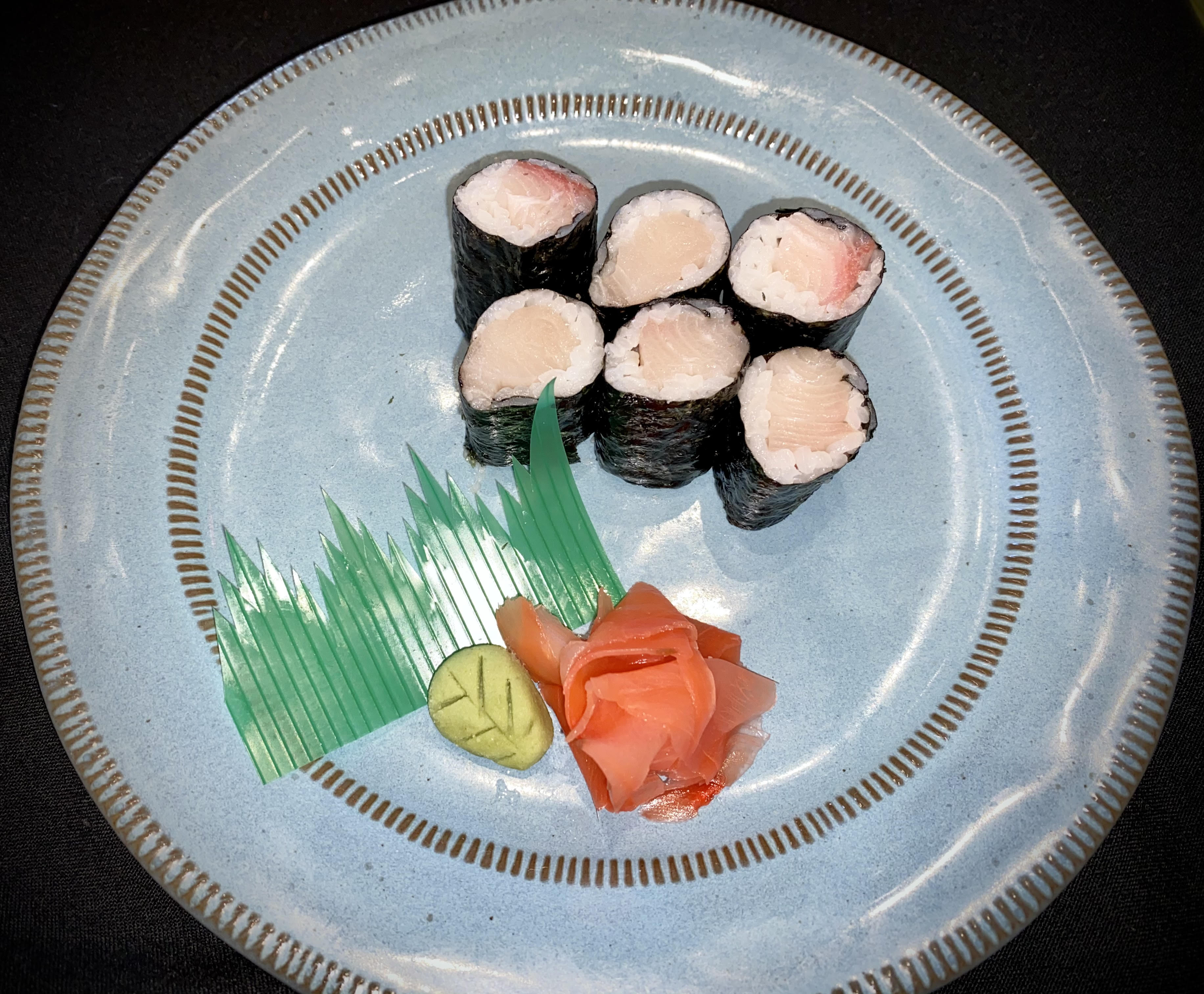 Order Yellowtail Roll food online from Misawa Sushi Bar store, Louisville on bringmethat.com