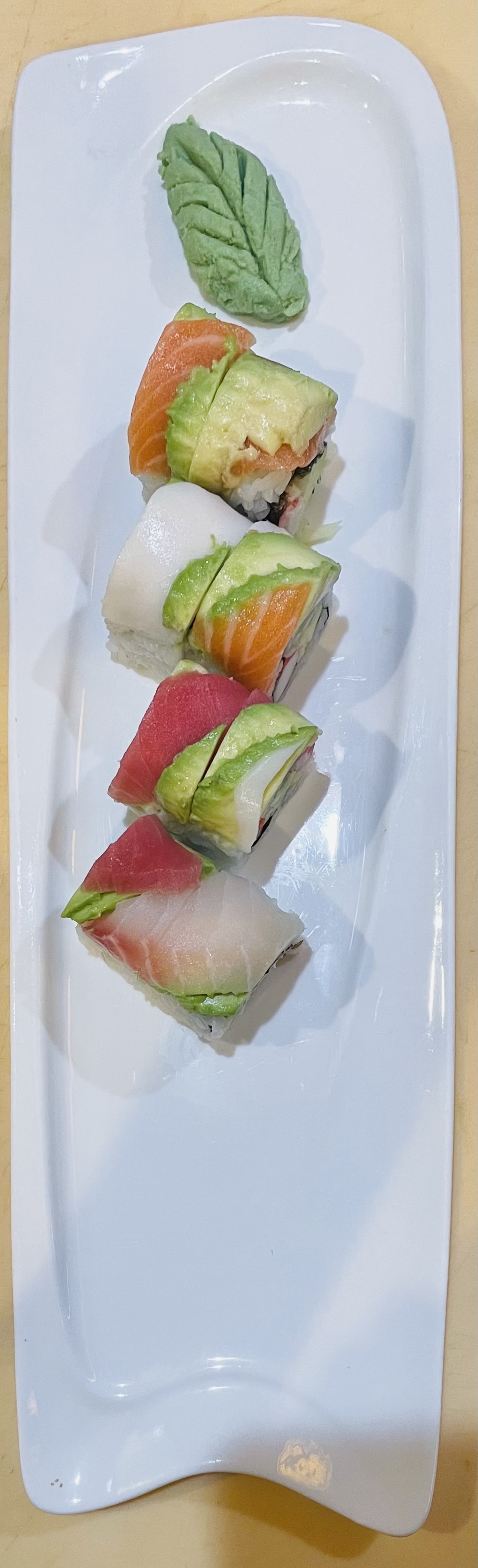 Order Rainbow Roll Special  food online from Yuyo Japanese Restaurant store, Lubbock on bringmethat.com