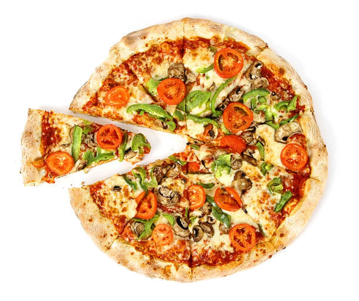 Order Veggie Pizza - Personal 10" x 10" (6 Slices) food online from Capri Pizza store, Holyoke on bringmethat.com