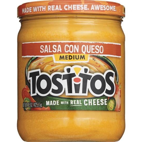 Order Frito-Lay Tostitos Salsa Con Queso Medium food online from Cvs store, CENTRAL FALLS on bringmethat.com