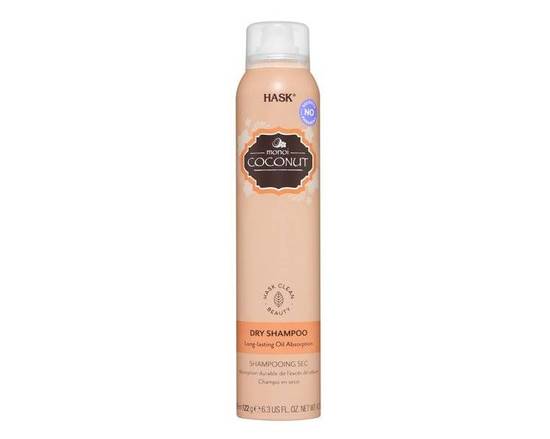 Order HASK Monoi Coconut Dry Shampoo 9.6 fl oz  food online from iDa Beauty Supply Store store, Middletown on bringmethat.com