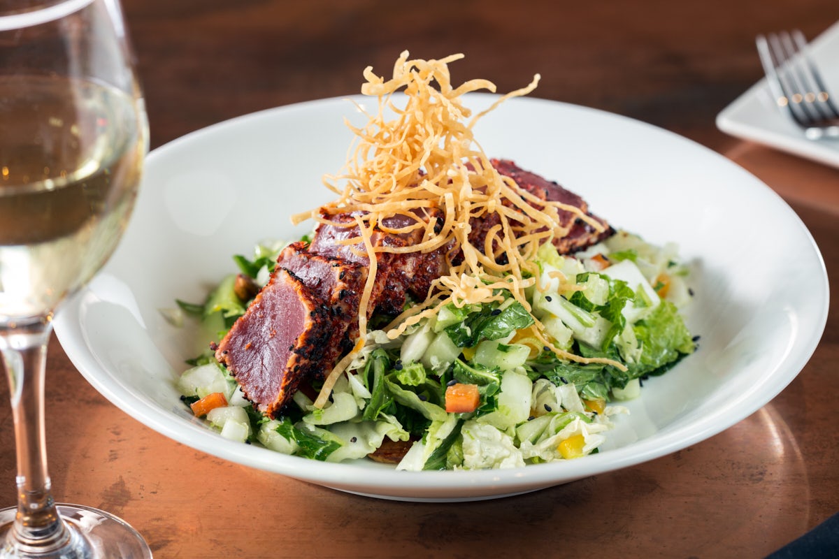 Order AHI TUNA CHOPPED SALAD* food online from Old Town Pour House store, Gaithersburg on bringmethat.com