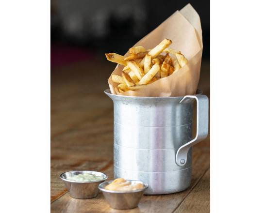Order Belgian Fries - Solo with 1 Sauce food online from Tin Leaf Fresh Kitchen store, Carlsbad on bringmethat.com