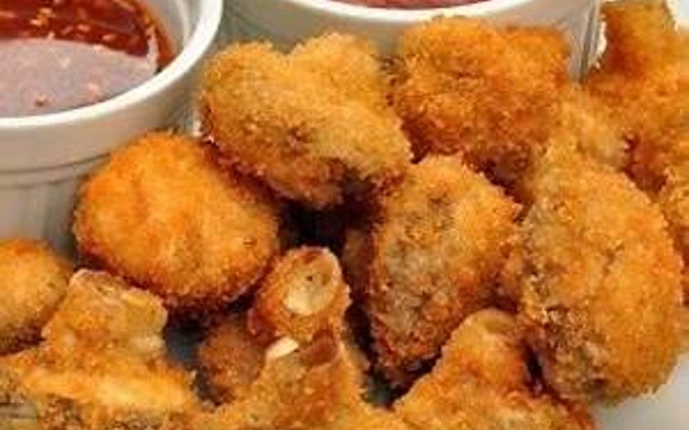 Order Breaded Mushrooms - Appetizer food online from Pino's Pizzeria store, Easton on bringmethat.com
