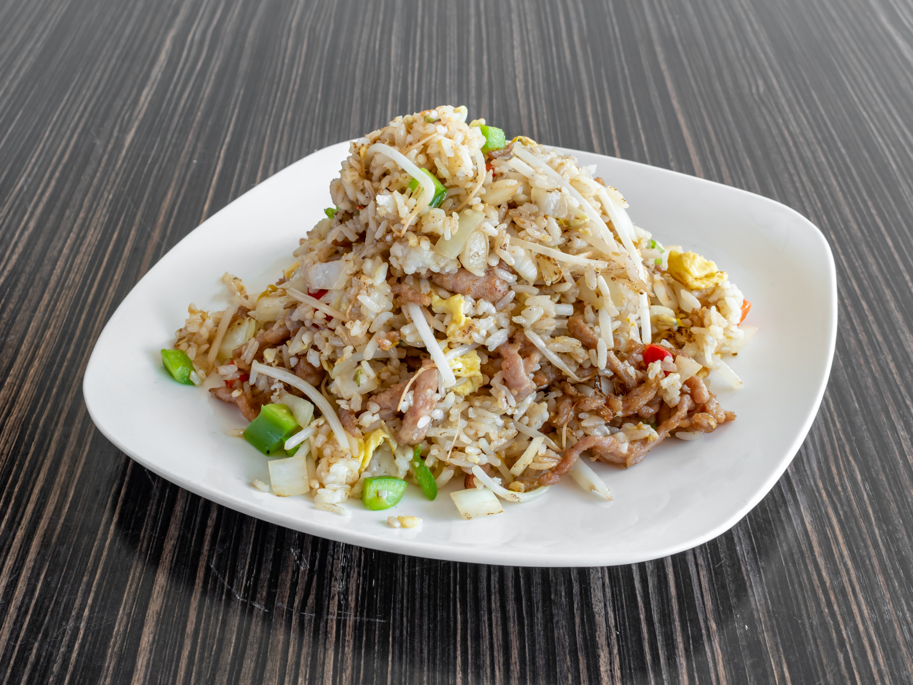 Order Pork Fried Rice food online from Jiu Thai Asian Cafe store, Columbus on bringmethat.com