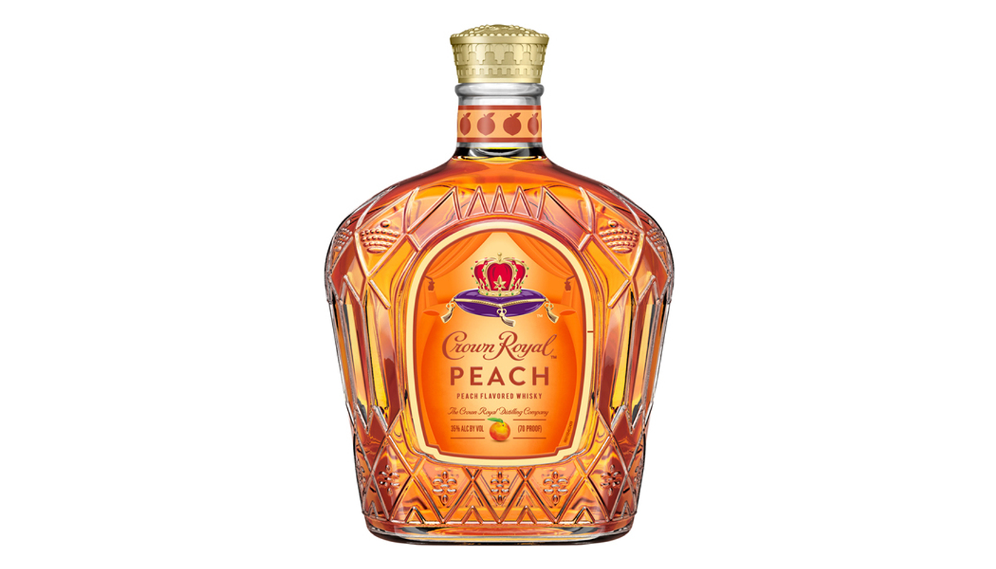 Order  Crown Royal Peach Whisky | 750mL food online from Ocean Liquor store, South Pasadena on bringmethat.com