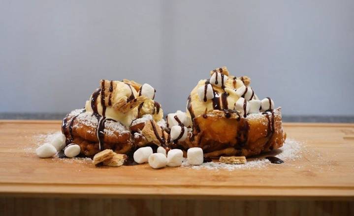 Order I want S'Mores Funnel Cake food online from RVA Cafe store, Henrico on bringmethat.com