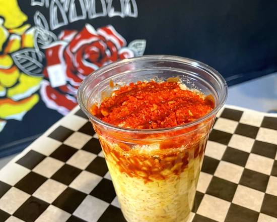 Order Elote Cup 16oz food online from Los Pinchis Tacos Mexican Cuisine store, Killeen on bringmethat.com