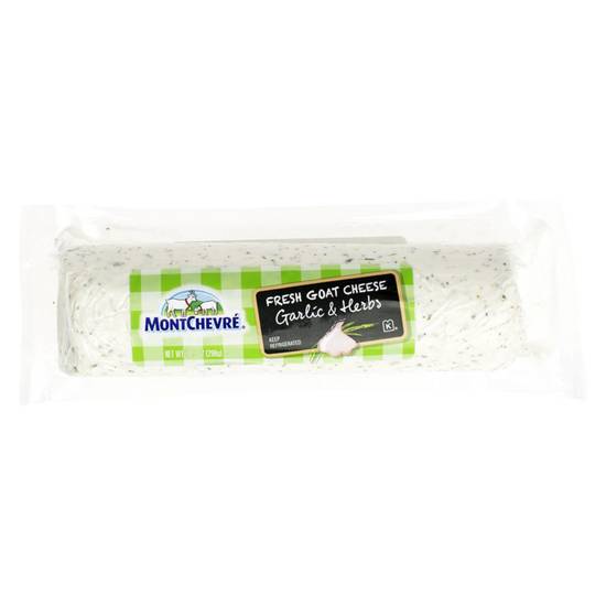 Order Montchevre Garlic and Herb Goat Cheese Log 10.5oz food online from Drinks At Your Door by Gopuff store, Newton Highlands on bringmethat.com