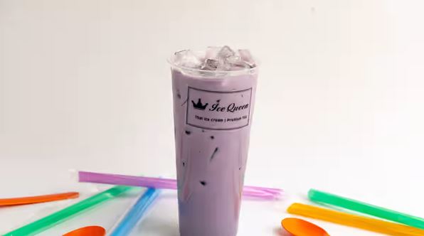 Order Taro Milk Tea food online from Ice Queen store, Houston on bringmethat.com