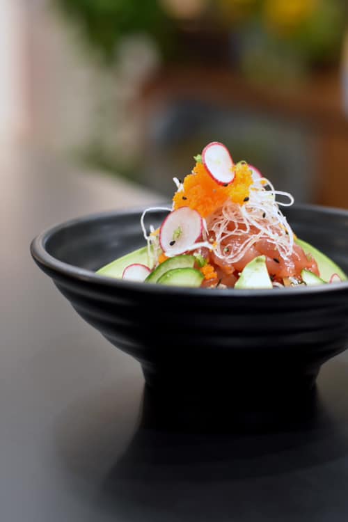 Order Salmon Poke Donburi food online from Tabo Sushi store, Chicago on bringmethat.com