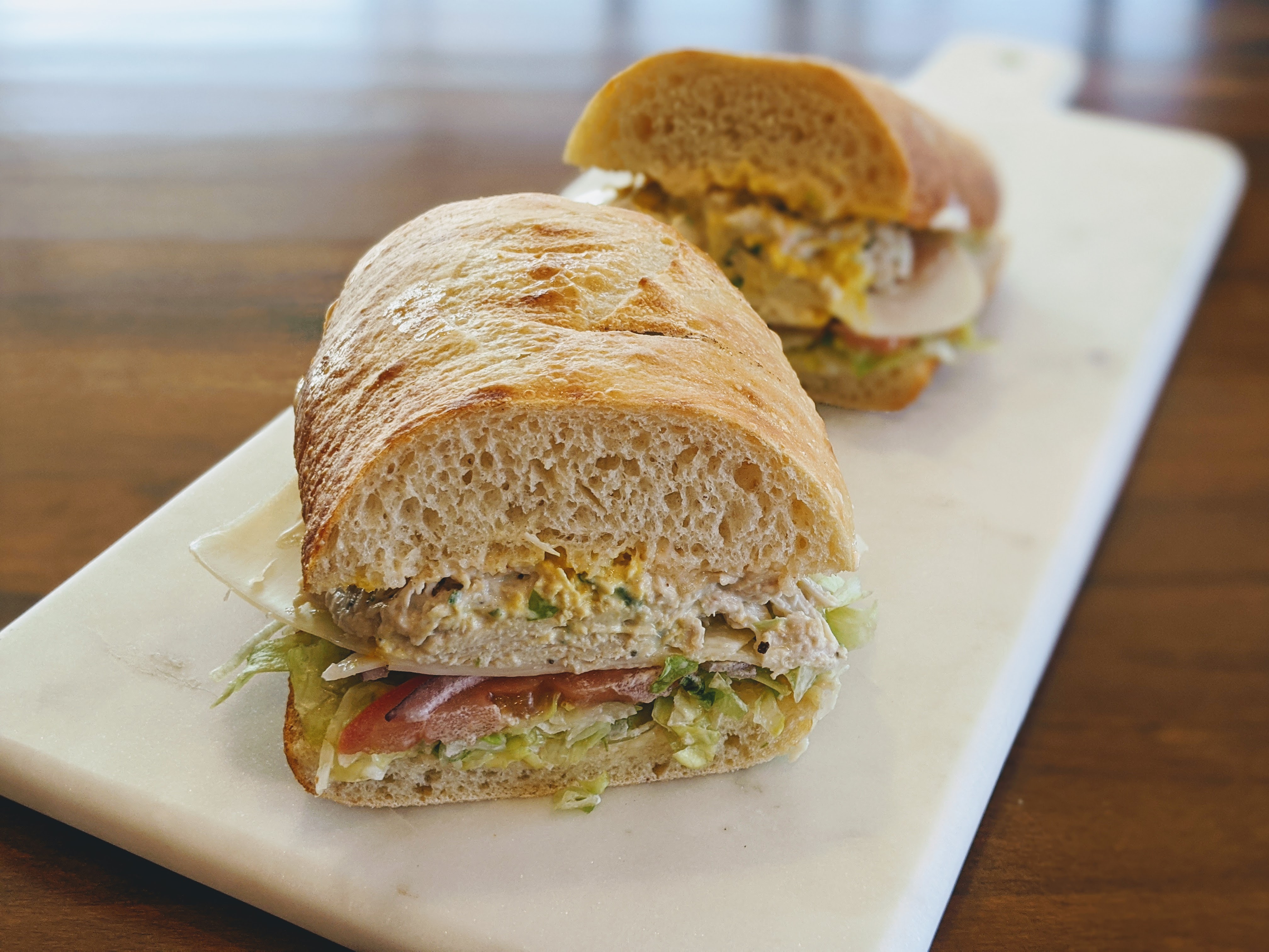 Order #9. Albacore Tuna Salad Sandwich food online from Crust store, San Jose on bringmethat.com