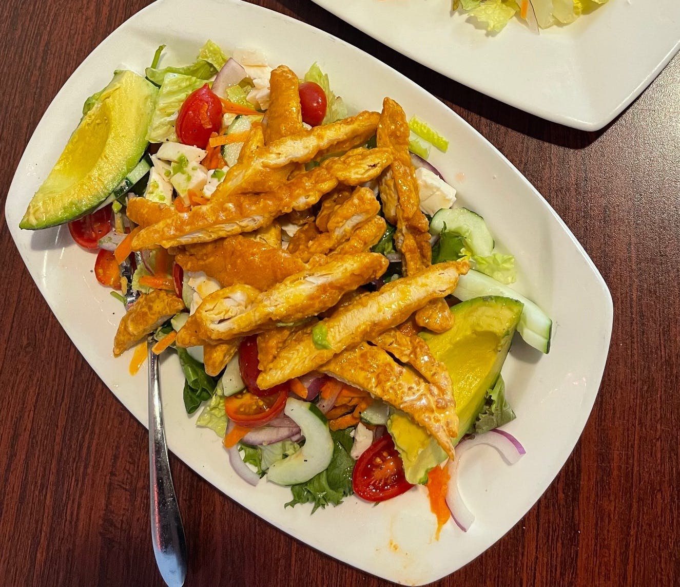 Order Avocado Salad with Grilled Chicken Catering - Small (Serves 8-10 People) food online from Luisa's Pizza Pasta & More store, Jackson on bringmethat.com