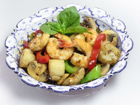 Order 49. Spicy Shrimp Scallop food online from Phuket Thai Restaurant store, Redondo Beach on bringmethat.com