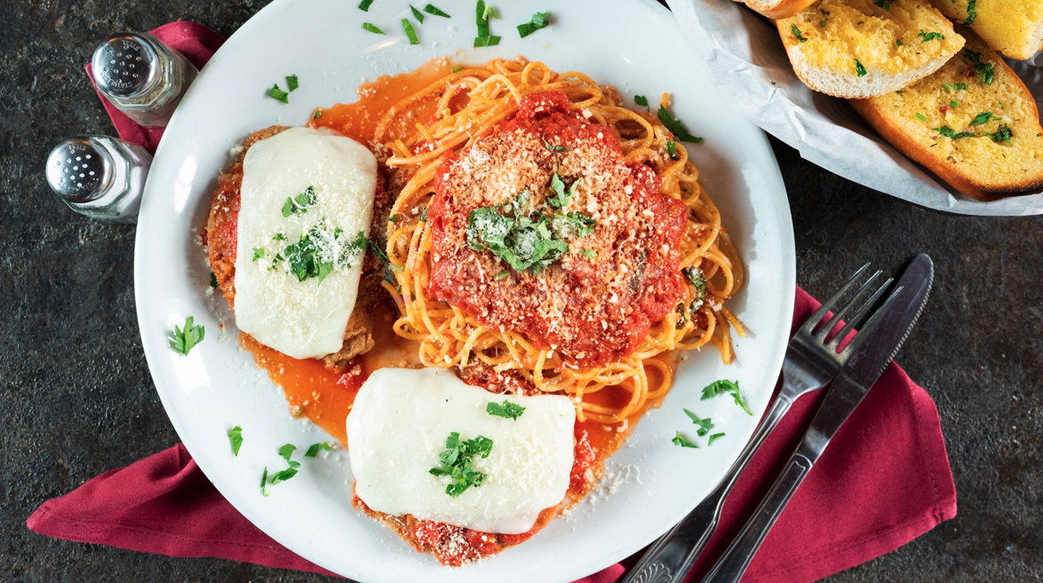 Order Chicken Parmigiana food online from Buono Authentic Pizzeria store, Long Beach on bringmethat.com