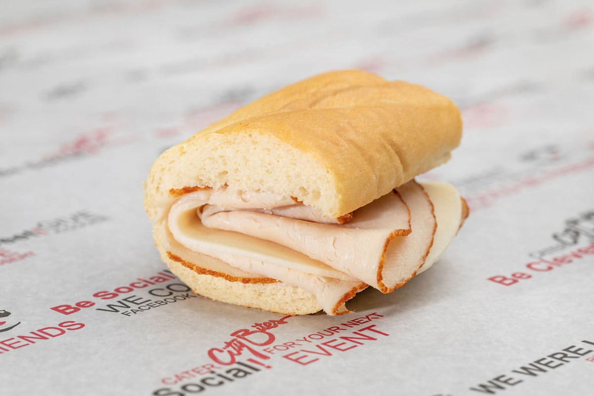 Order Kids Turkey & Provolone food online from City Bites Subs store, Warr Acres on bringmethat.com