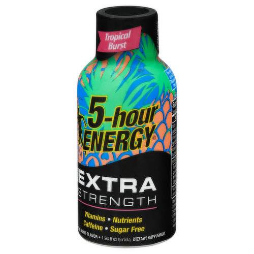 Order 5-hour Energy Extra Strength Sugar Free Tropical Energy Shot 1.93 oz. - Case Of: 12; food online from Exxon Food Mart store, Port Huron on bringmethat.com