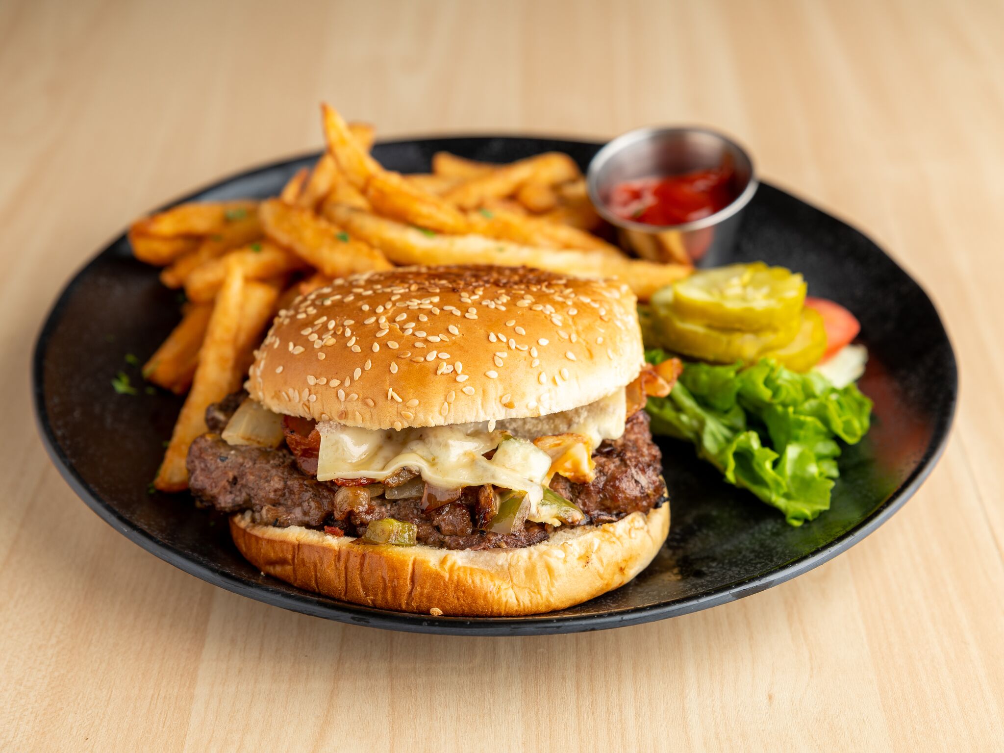 Order 1/2 lb. Parkway Burger food online from Parkway Family Restaurant store, Madison on bringmethat.com