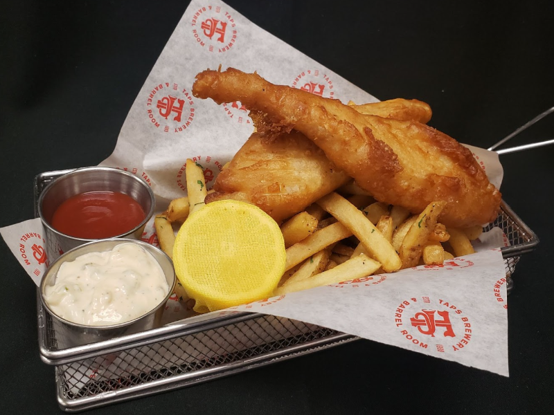 Order Brewmaster's Fish & Chips food online from TAPS Fish House & Brewery store, Brea on bringmethat.com