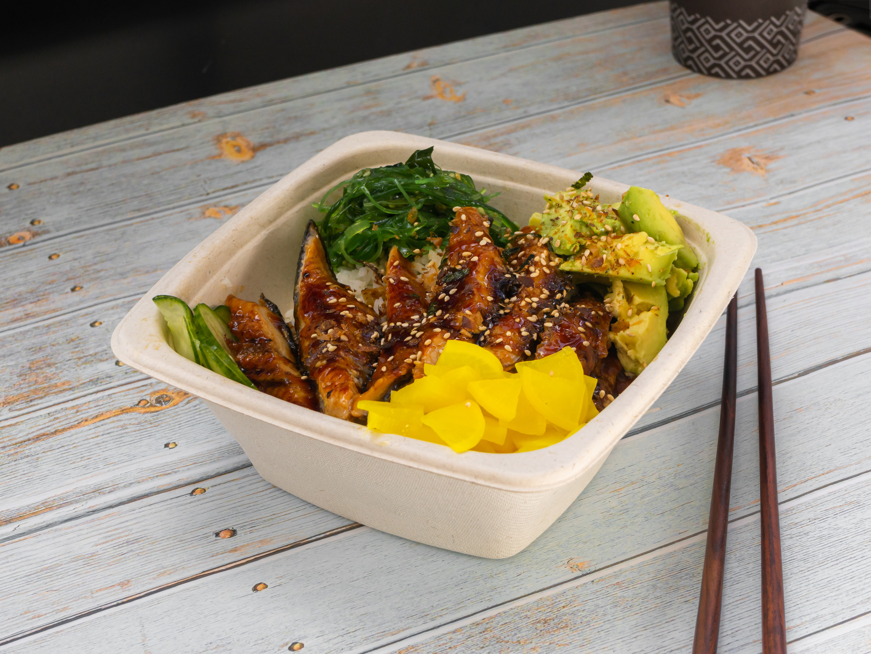 Order 6. Chicken Teriyaki Rice Bowl food online from Yolko Breakfast Cafe store, San Francisco on bringmethat.com