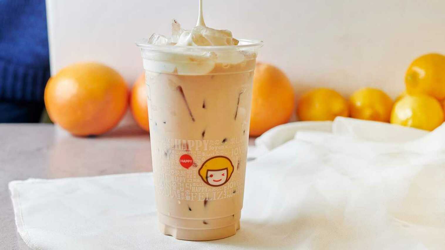 Order A8. Milk Tea SC food online from Happy Lemon store, San Leandro on bringmethat.com