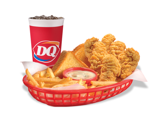 Order Chicken Strip Country Basket® (6 Pieces) Combo food online from Dairy Queen store, Kyle on bringmethat.com
