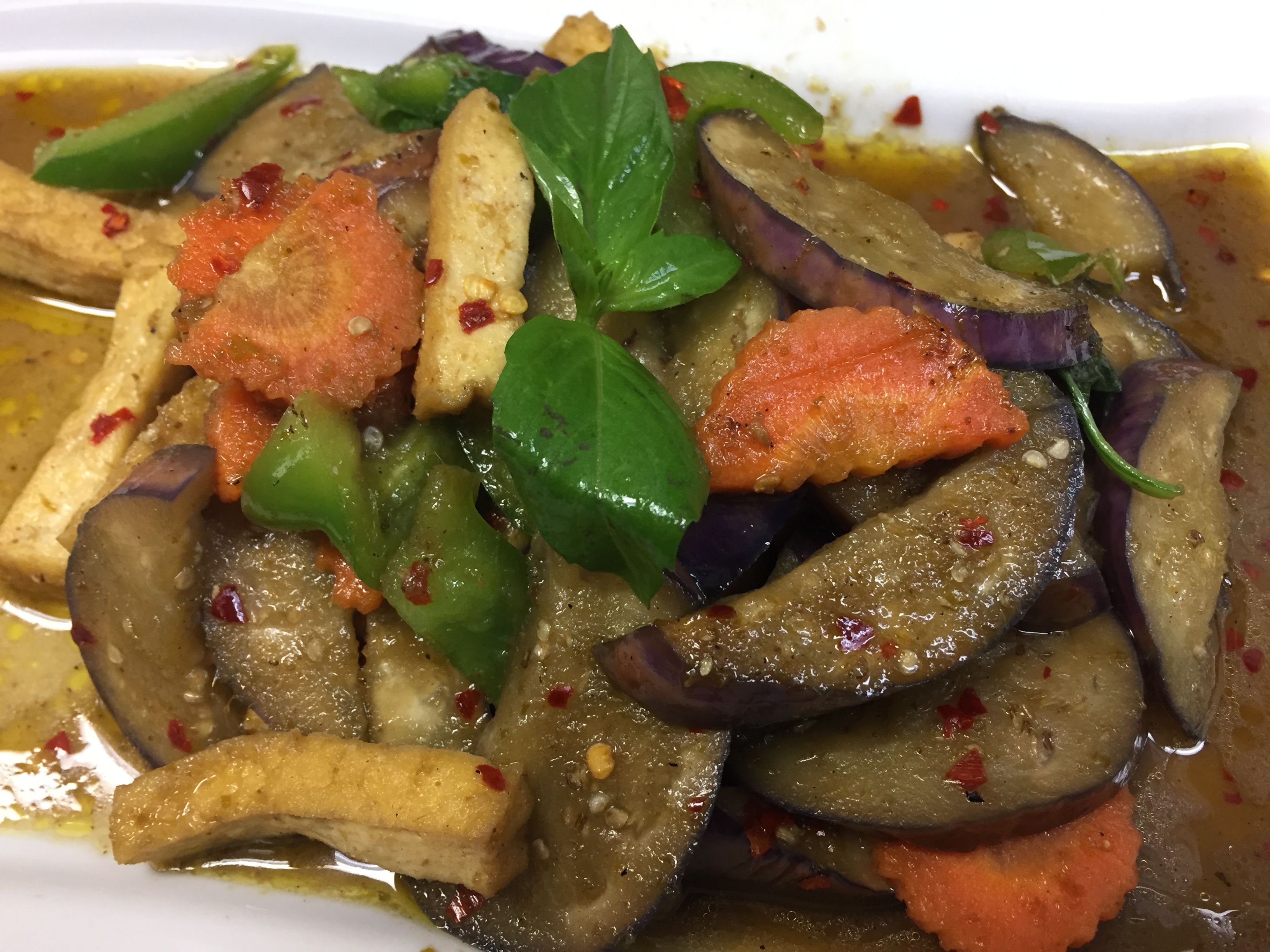 Order 10. Spicy Eggplant food online from Jewel of Siam Restaurant store, Orland Park on bringmethat.com
