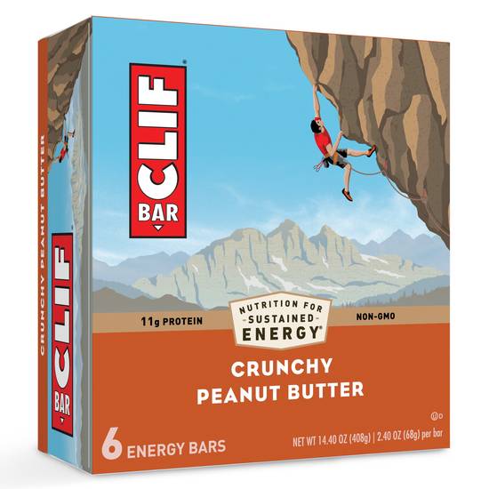Order Clif Bar Energy Bars, 6 CT, Crunchy Peanut Butter food online from Cvs store, WESTON on bringmethat.com