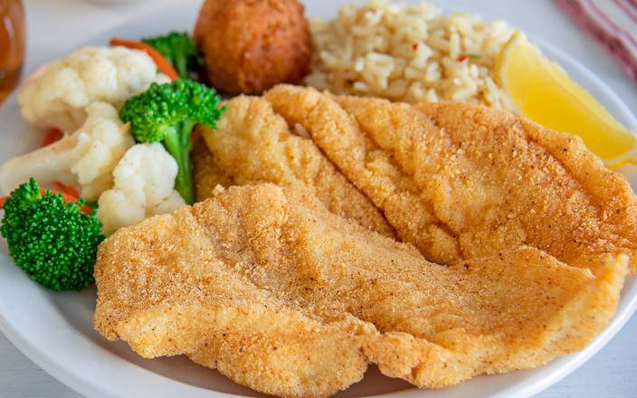 Order Crispy Fish Filets food online from Shoney's Restaurant store, Dothan on bringmethat.com