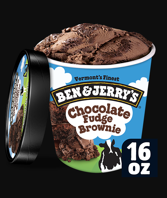 Order Ben and Jerry's Chocolate Fudge Brownie Ice Cream food online from The Ice Cream Shop store, Providence on bringmethat.com