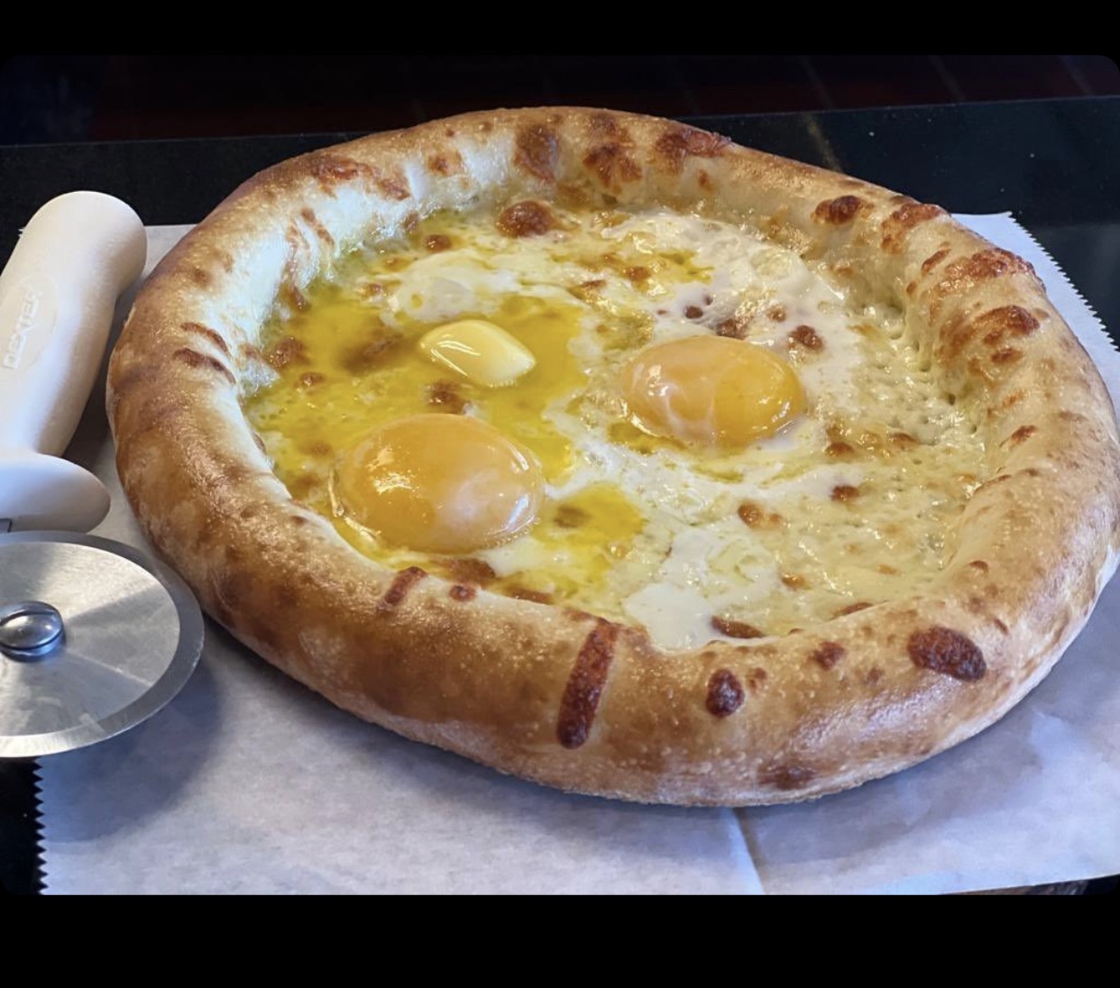 Order Mozzarella with Eggs Pide food online from Pide Lahmajoun store, Cliffside Park on bringmethat.com