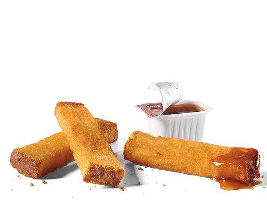 Order 3pc French Toast Sticks w/ Syrup food online from Jack In The Box store, Bakersfield on bringmethat.com